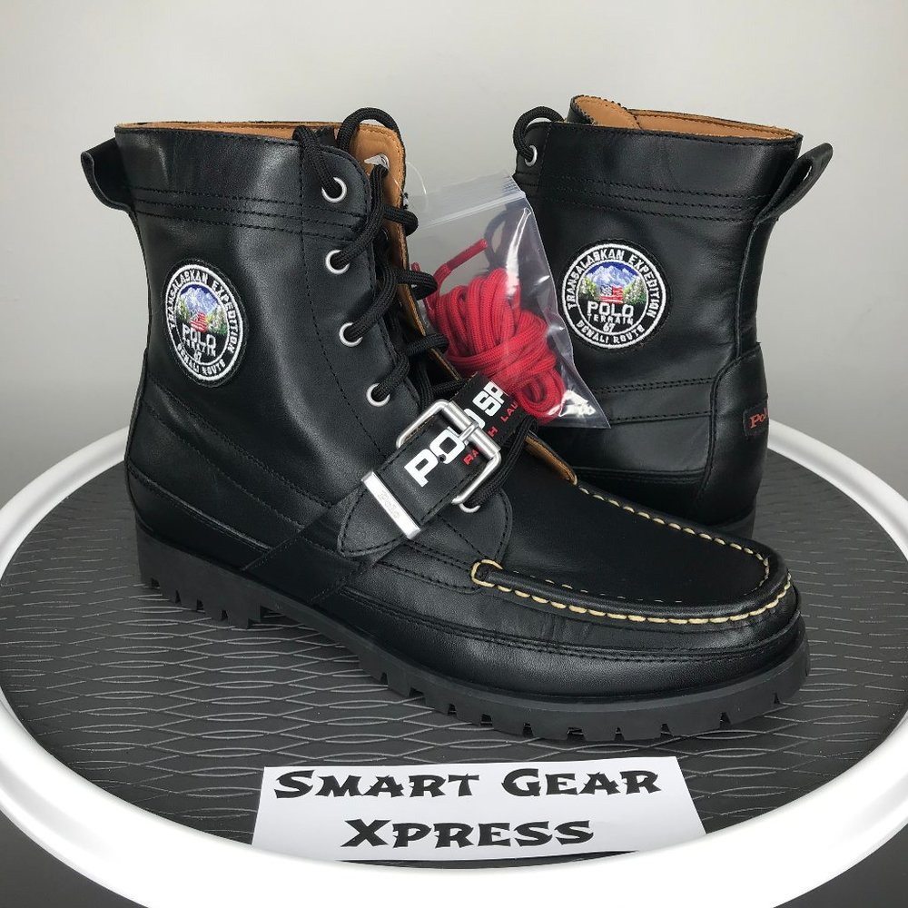 NEW Polo Sport Ralph Lauren Leather Ranger Boots
